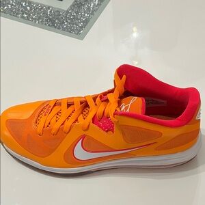 Nike Bright Orange and Red Sneakers